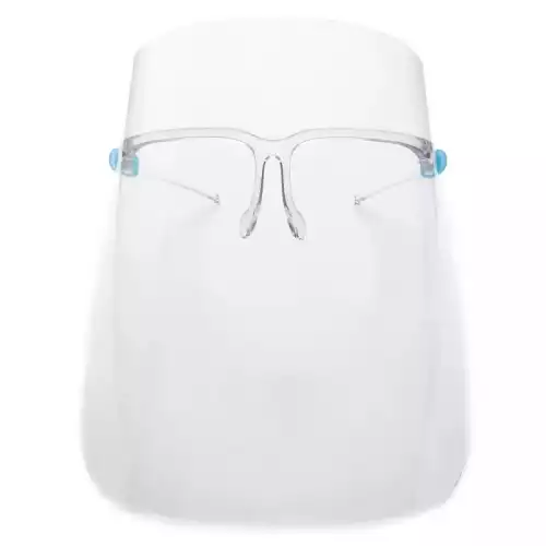 Face Shield with Glasses